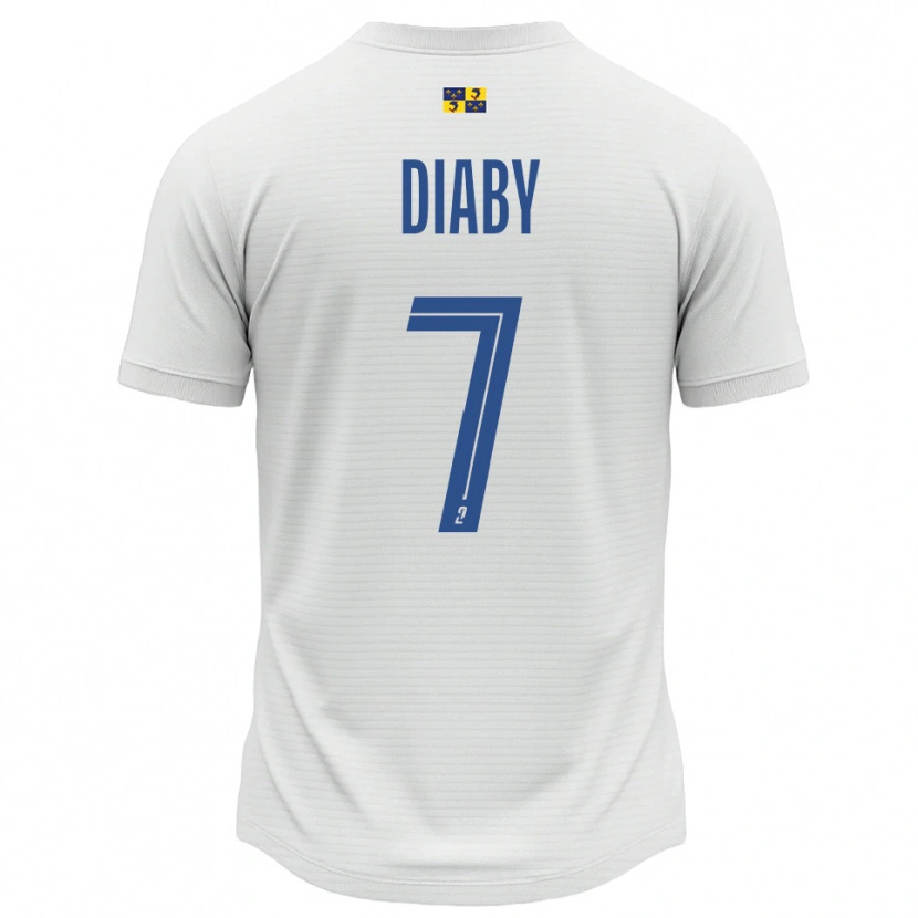 Danxen Men Yadaly Diaby #7 White Blue Away Jersey 2025/26 T-Shirt