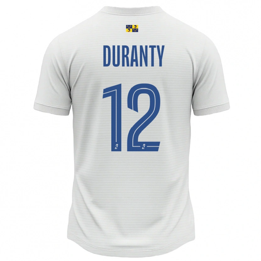 Danxen Men Audrey Duranty #12 White Blue Away Jersey 2025/26 T-Shirt