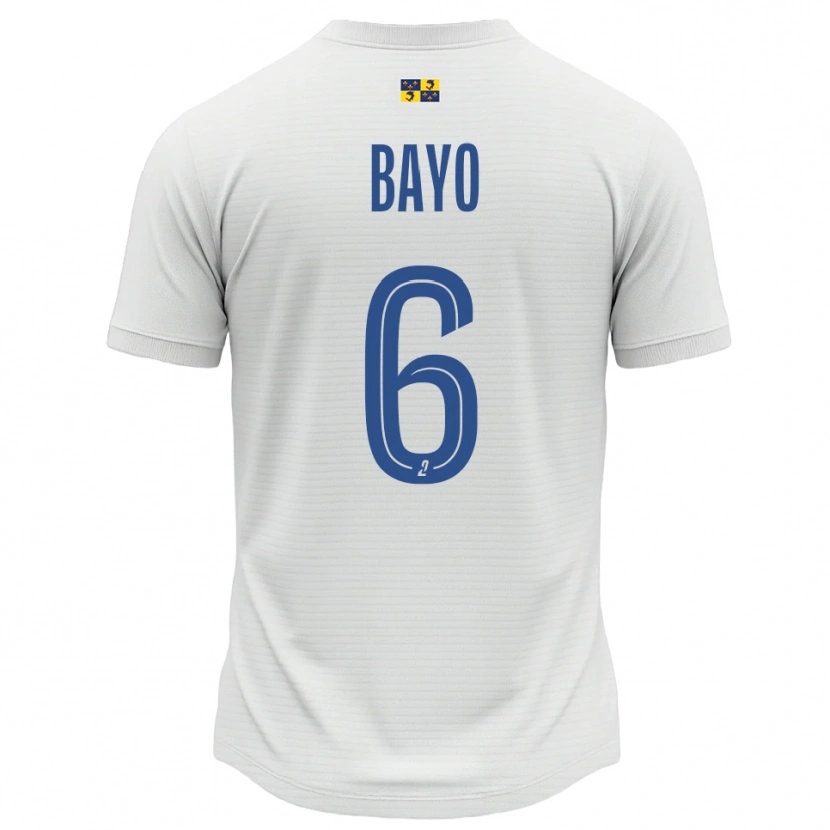 Danxen Men Yadali Bayo #6 White Blue Away Jersey 2025/26 T-Shirt