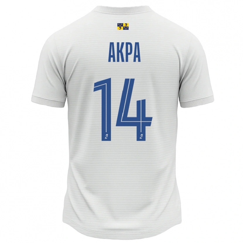 Danxen Men Mara Akpa #14 White Blue Away Jersey 2025/26 T-Shirt