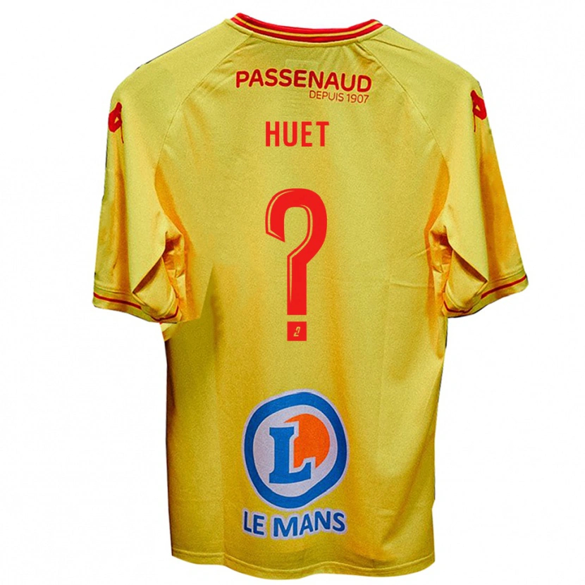 Danxen Men Gatien Huet #0 Yellow Away Jersey 2025/26 T-Shirt
