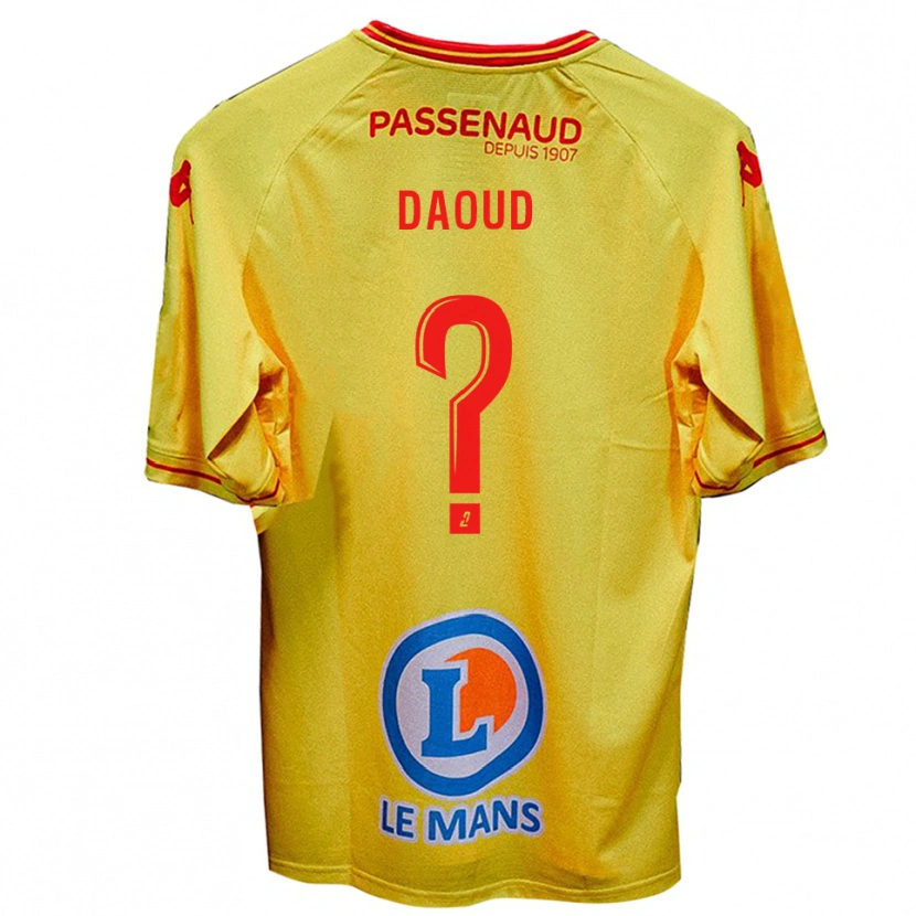 Danxen Men Yanis Daoud #0 Yellow Away Jersey 2025/26 T-Shirt