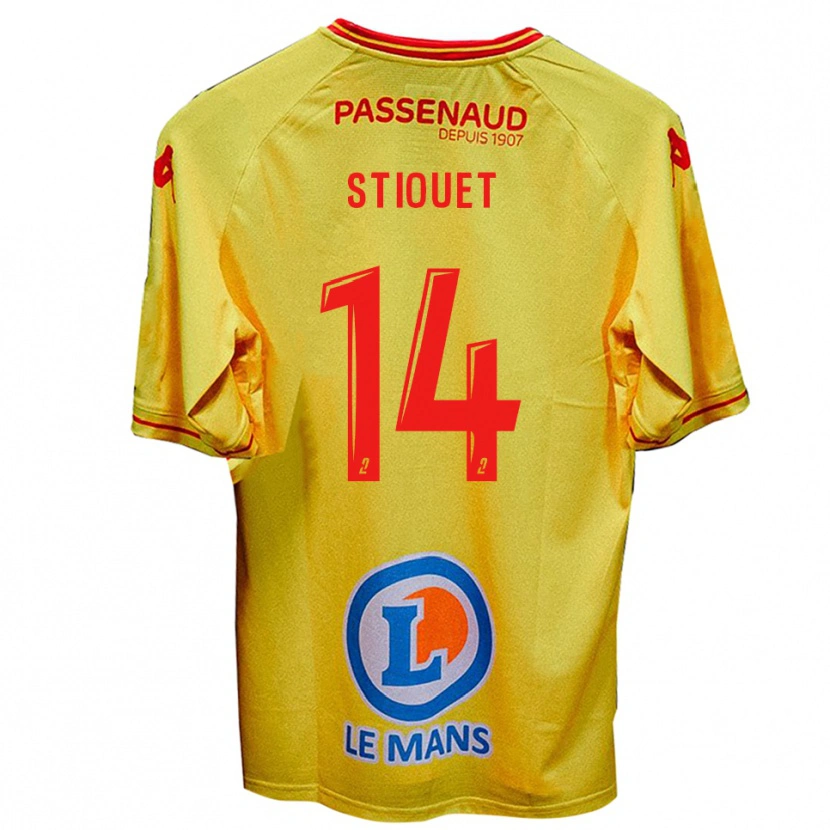 Danxen Men Ayoub Stiouet #14 Yellow Away Jersey 2025/26 T-Shirt