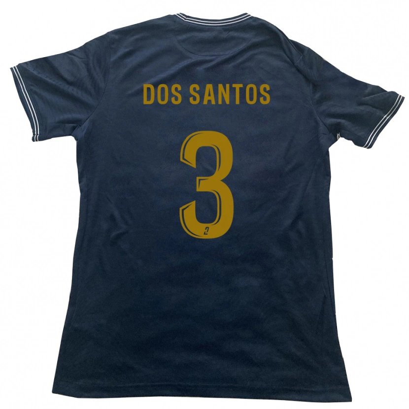 Danxen Men Enzo Dos Santos #3 Navy Gold Away Jersey 2025/26 T-Shirt