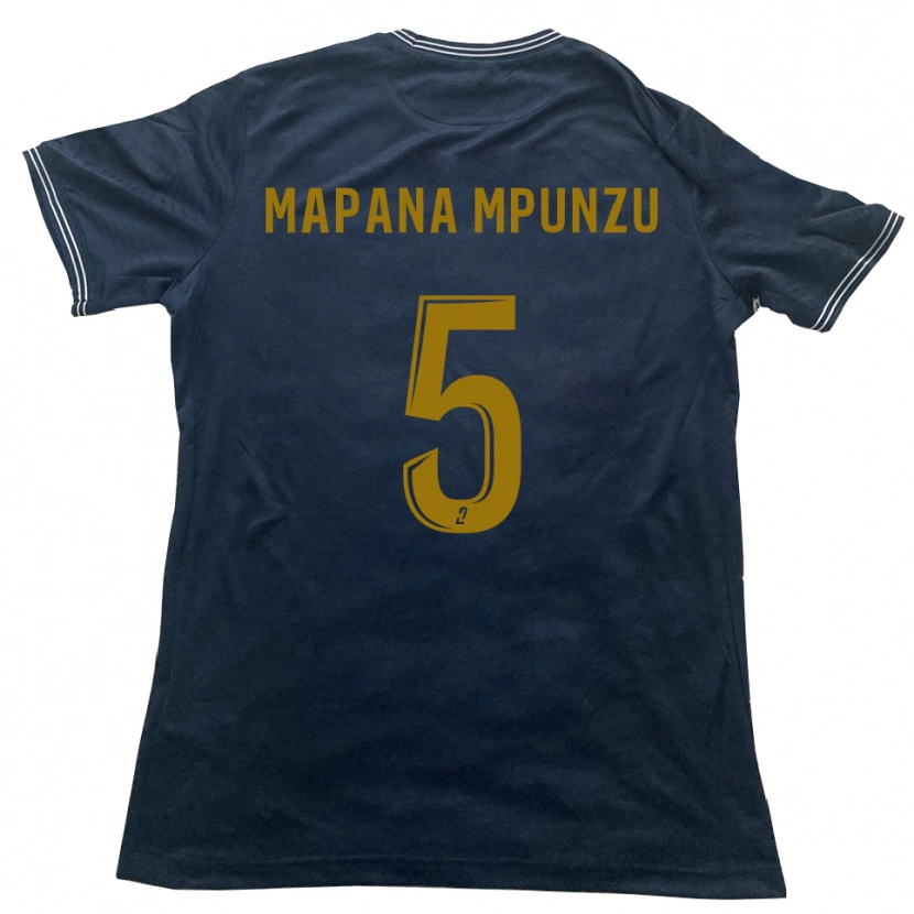 Danxen Men Jojo Mapana Mpunzu #5 Navy Gold Away Jersey 2025/26 T-Shirt