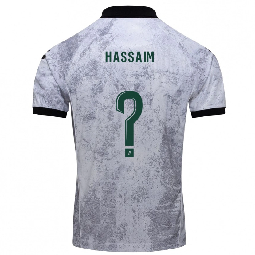 Danxen Men Melwane Hassaim #0 White Black Away Jersey 2025/26 T-Shirt
