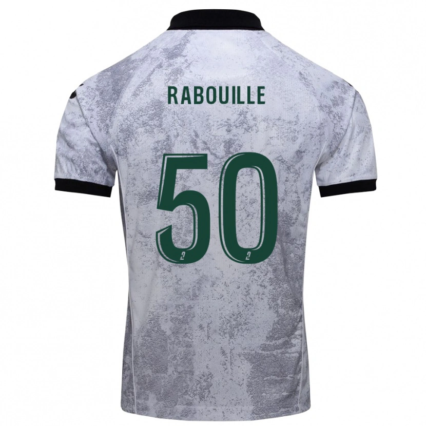 Danxen Men Valentin Rabouille #50 White Black Away Jersey 2025/26 T-Shirt