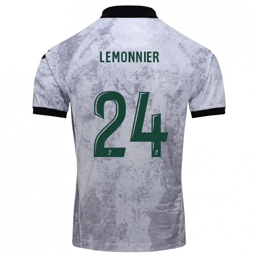 Danxen Men Pierre Lemonnier #24 White Black Away Jersey 2025/26 T-Shirt