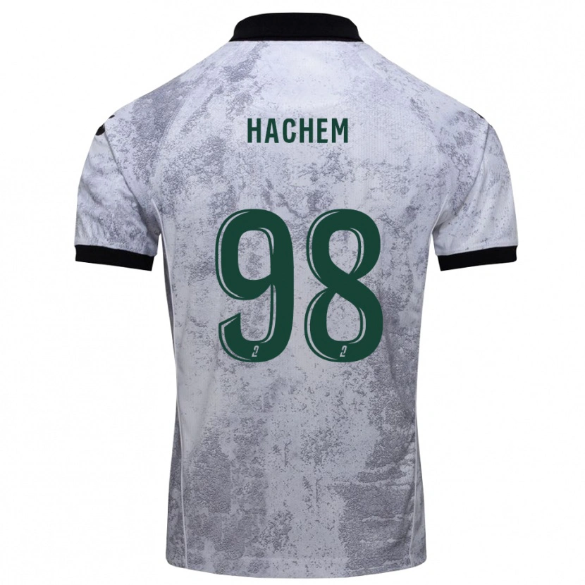 Danxen Men Ryad Hachem #98 White Black Away Jersey 2025/26 T-Shirt