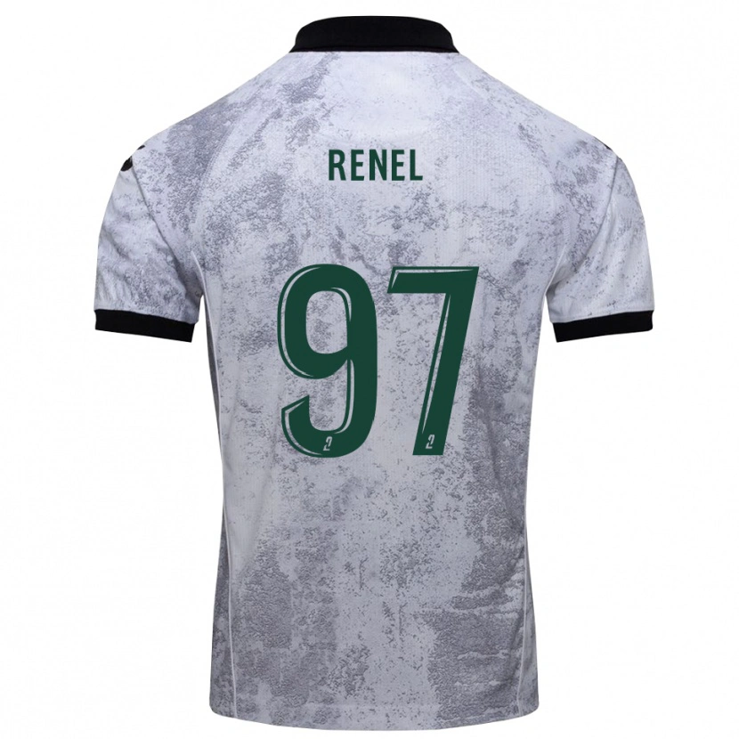 Danxen Men Samuel Renel #97 White Black Away Jersey 2025/26 T-Shirt