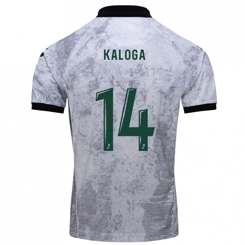 Danxen Men Amallah Kaloga #14 White Black Away Jersey 2025/26 T-Shirt
