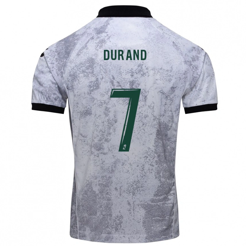 Danxen Men Damien Durand #7 White Black Away Jersey 2025/26 T-Shirt