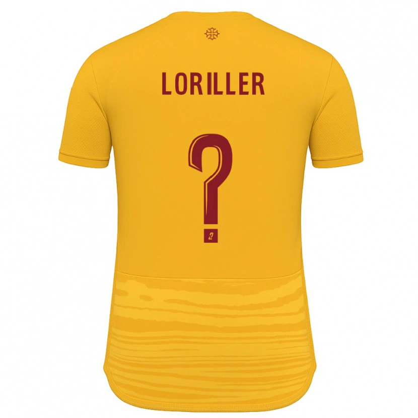 Danxen Men Anthonin Loriller #0 Orange Burgundy Away Jersey 2025/26 T-Shirt