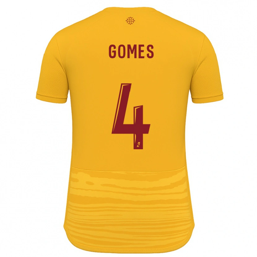 Danxen Men Paul Gomes #4 Orange Burgundy Away Jersey 2025/26 T-Shirt