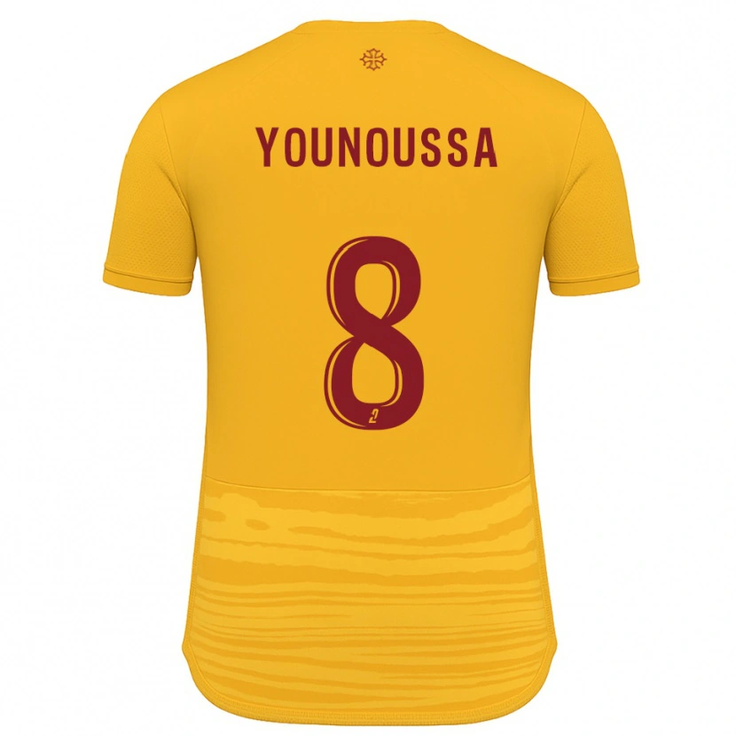 Danxen Men Wilitty Younoussa #8 Orange Burgundy Away Jersey 2025/26 T-Shirt