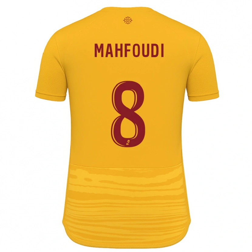 Danxen Men Chakib Mahfoudi #8 Orange Burgundy Away Jersey 2025/26 T-Shirt