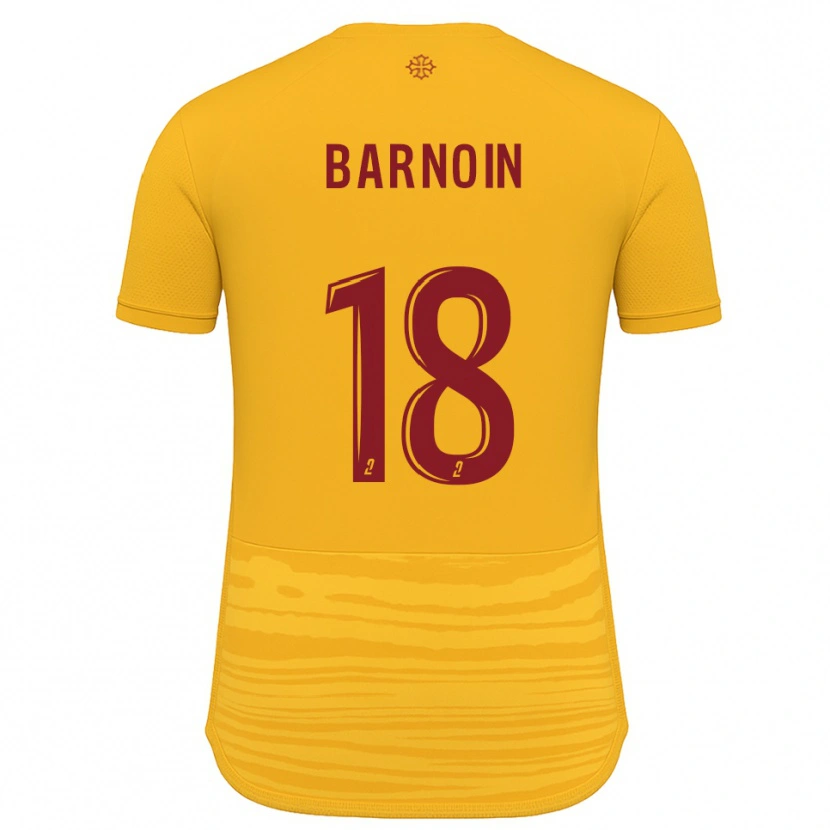 Danxen Men Ninon Barnoin #18 Orange Burgundy Away Jersey 2025/26 T-Shirt