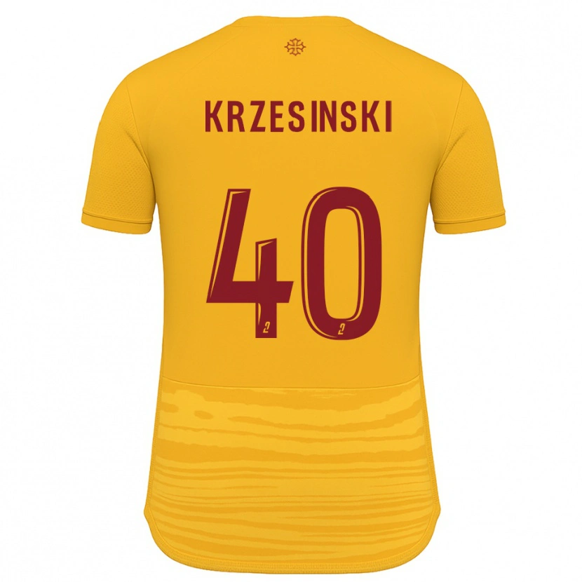 Danxen Men Clément Krzesinski #40 Orange Burgundy Away Jersey 2025/26 T-Shirt