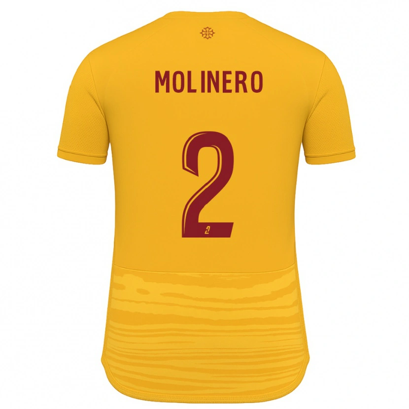 Danxen Men Leny Molinero #2 Orange Burgundy Away Jersey 2025/26 T-Shirt