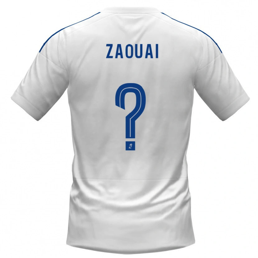 Danxen Men Alexandre Zaouai #0 White Blue Away Jersey 2025/26 T-Shirt