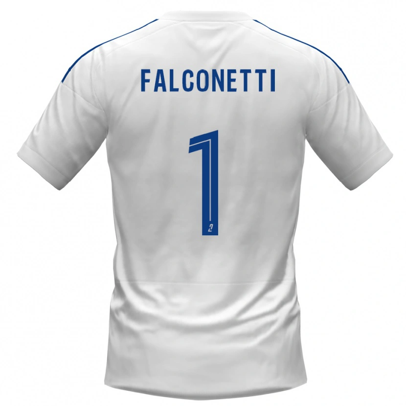Danxen Men Thomas Falconetti #1 White Blue Away Jersey 2025/26 T-Shirt