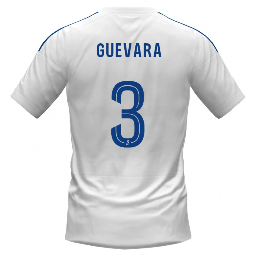 Danxen Men Juan Guevara #3 White Blue Away Jersey 2025/26 T-Shirt