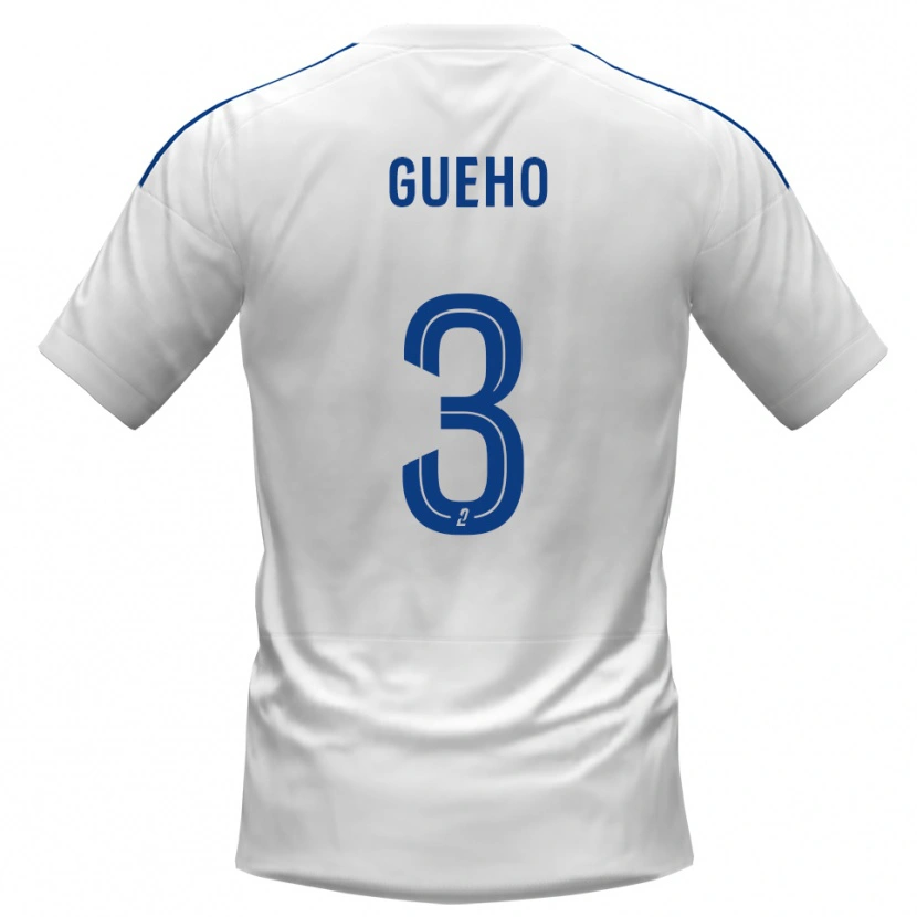 Danxen Men Loup-Diwan Gueho #3 White Blue Away Jersey 2025/26 T-Shirt