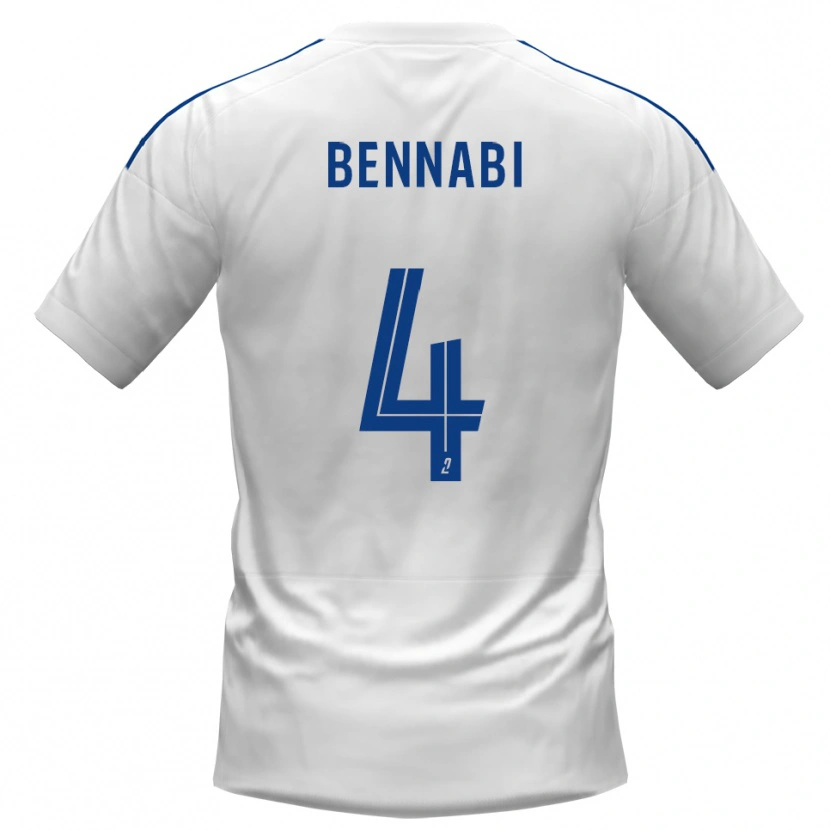 Danxen Men Rayan Bennabi #4 White Blue Away Jersey 2025/26 T-Shirt