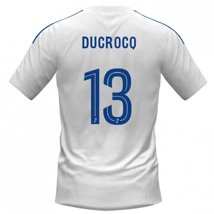 Danxen Men Tom Ducrocq #13 White Blue Away Jersey 2025/26 T-Shirt