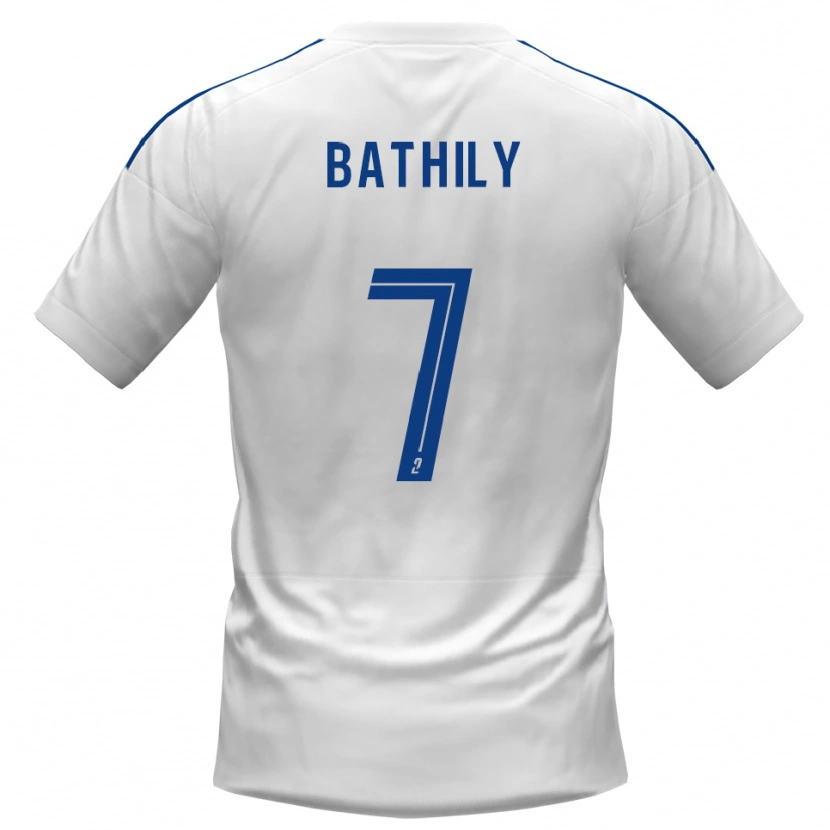 Danxen Men Yahya Bathily #7 White Blue Away Jersey 2025/26 T-Shirt