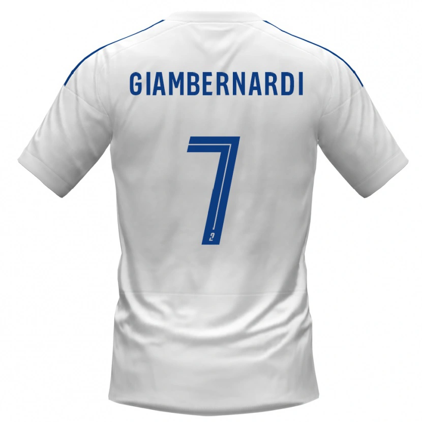 Danxen Men Anthony Giambernardi #7 White Blue Away Jersey 2025/26 T-Shirt