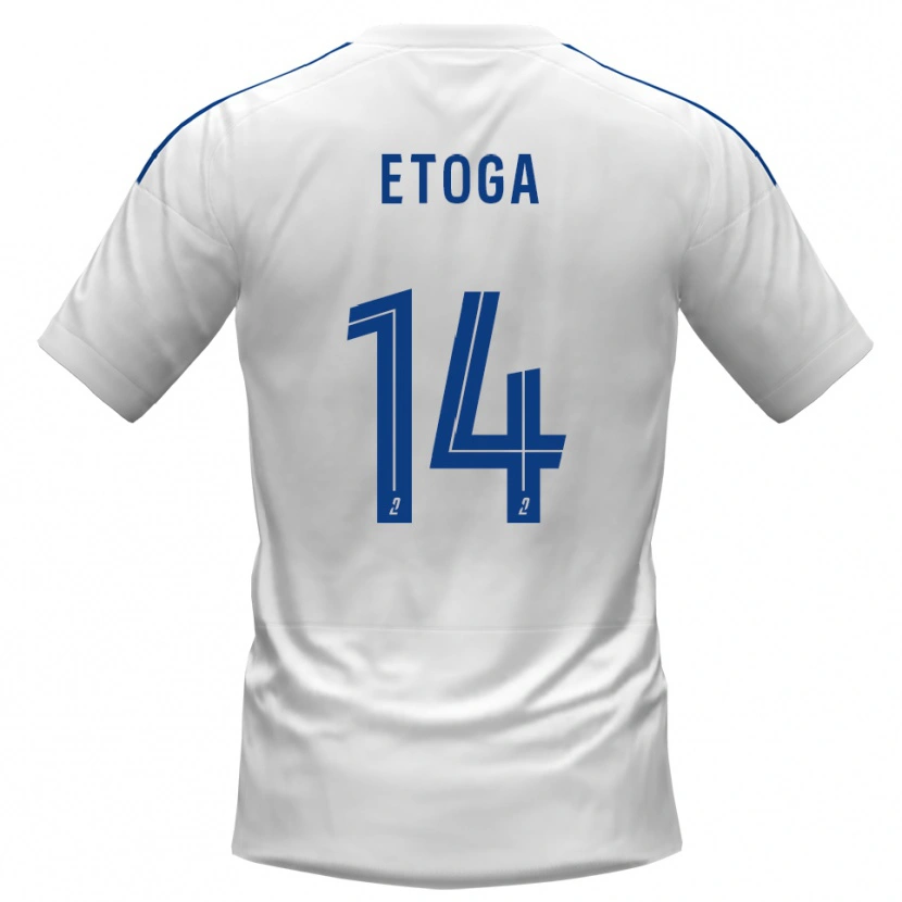 Danxen Men Loïc Etoga #14 White Blue Away Jersey 2025/26 T-Shirt