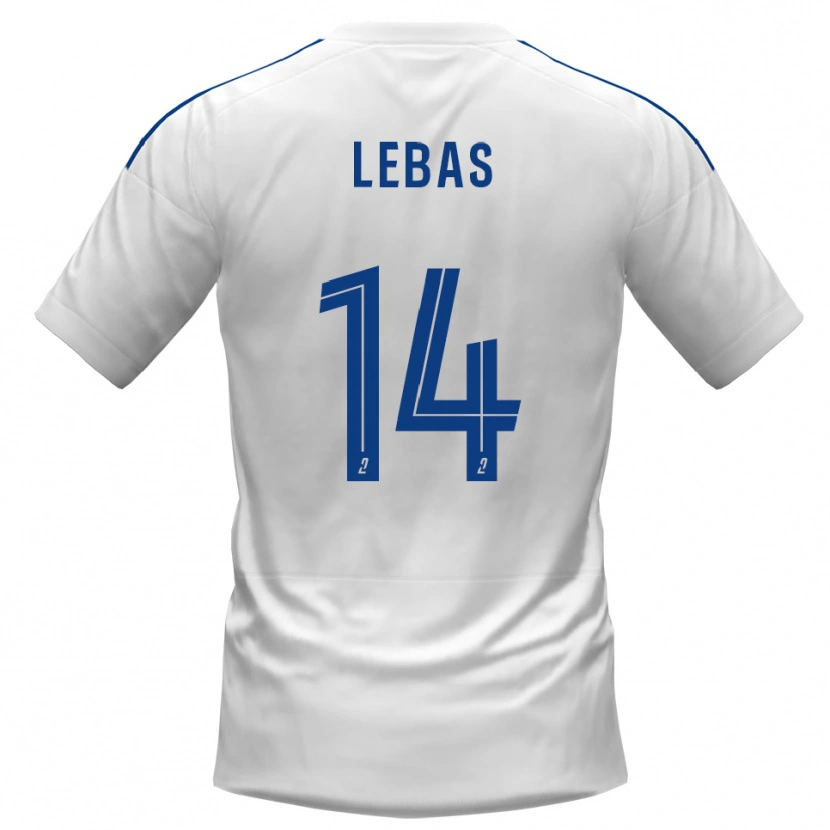 Danxen Men Victor Lebas #14 White Blue Away Jersey 2025/26 T-Shirt