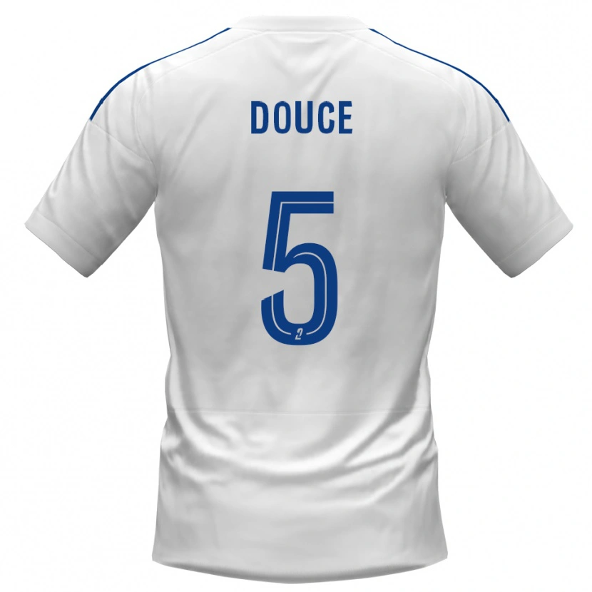 Danxen Men Nassim Douce #5 White Blue Away Jersey 2025/26 T-Shirt