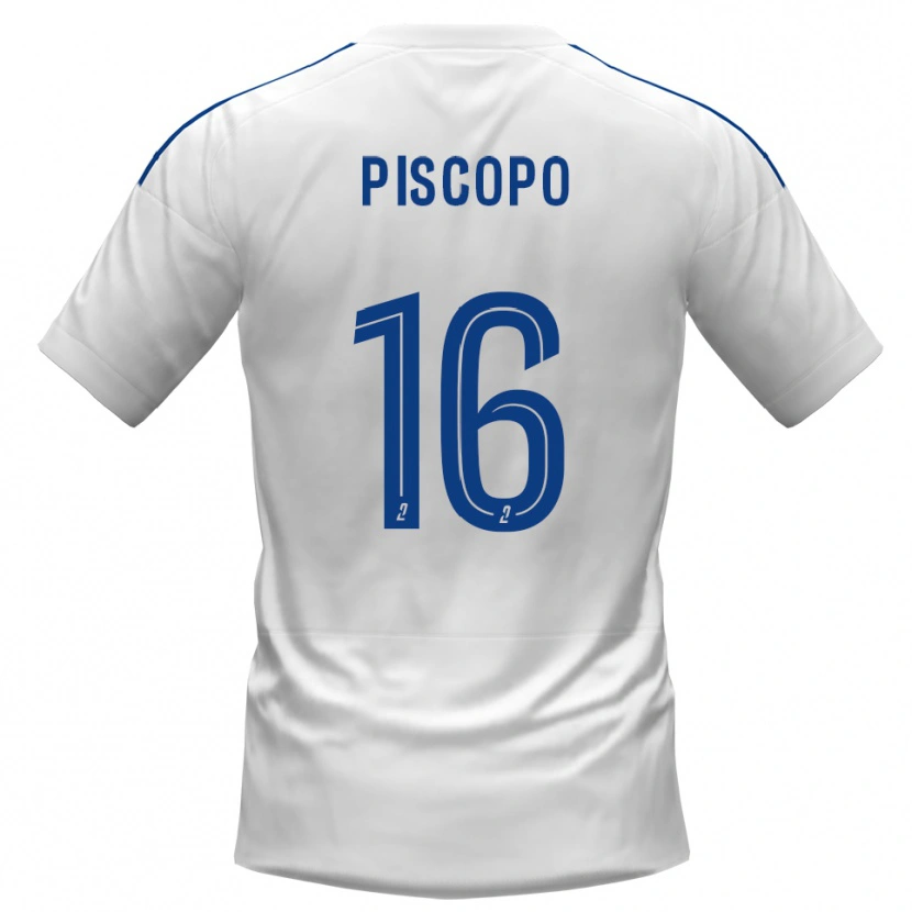 Danxen Men Ange Piscopo #16 White Blue Away Jersey 2025/26 T-Shirt