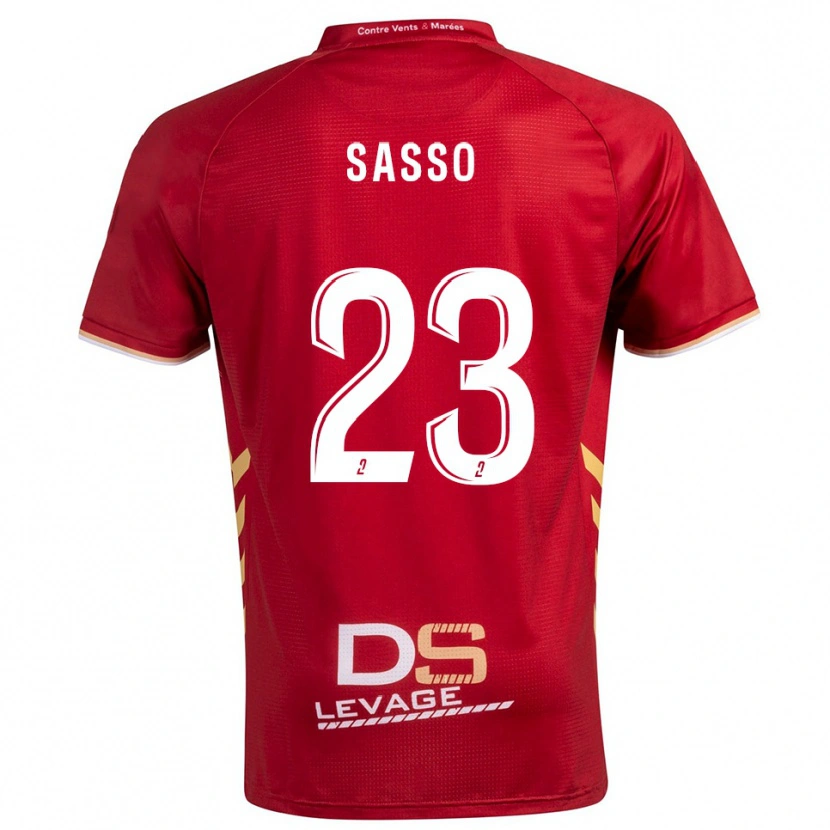 Danxen Men Vincent Sasso #23 Burgundy Gold Away Jersey 2025/26 T-Shirt
