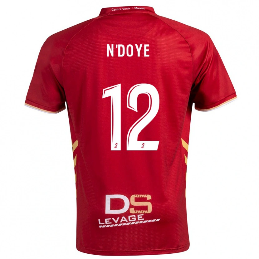 Danxen Men Assane N'doye #12 Burgundy Gold Away Jersey 2025/26 T-Shirt