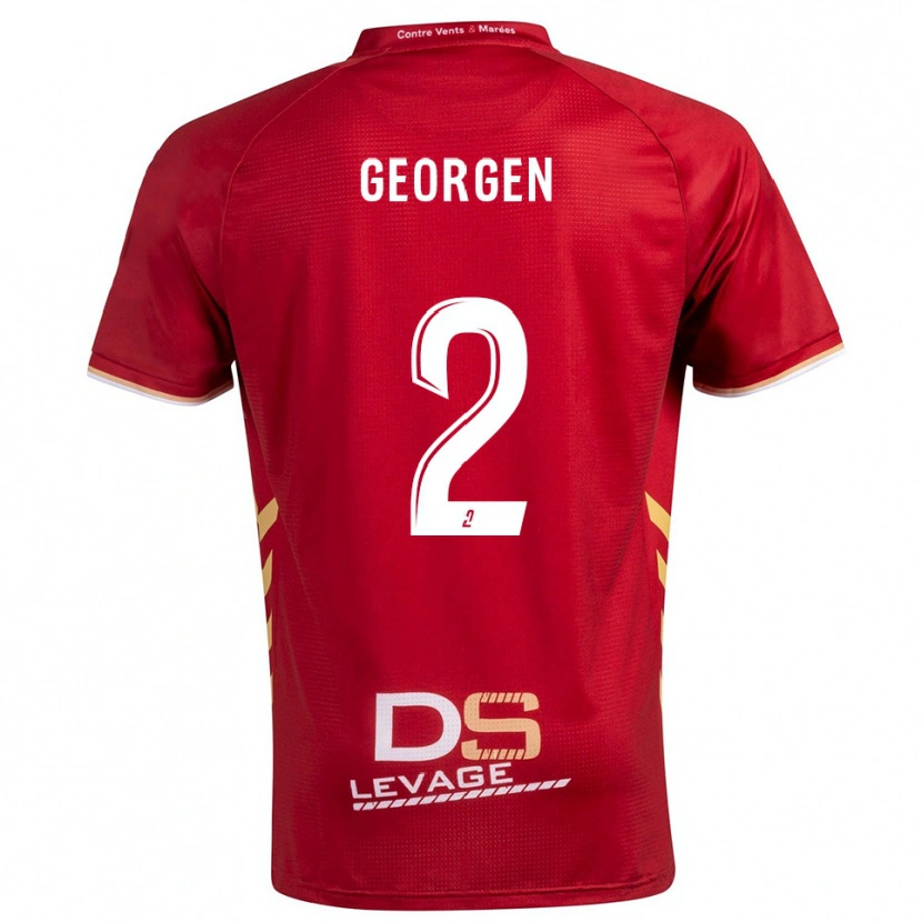 Danxen Men Alec Georgen #2 Burgundy Gold Away Jersey 2025/26 T-Shirt