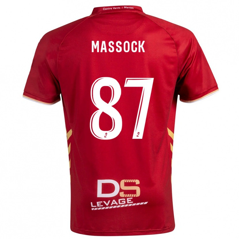 Danxen Men Théna Massock #87 Burgundy Gold Away Jersey 2025/26 T-Shirt