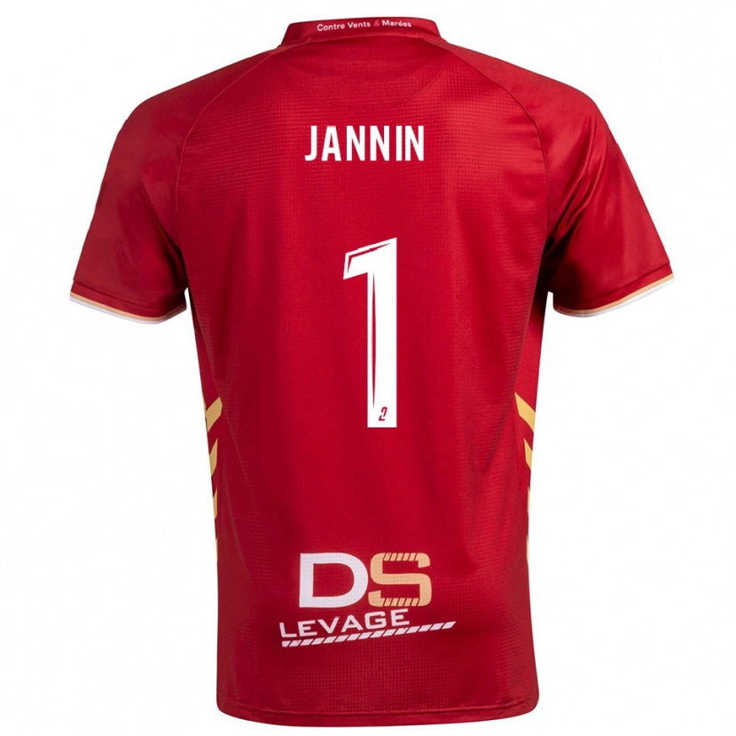 Danxen Men Elouann Jannin #1 Burgundy Gold Away Jersey 2025/26 T-Shirt