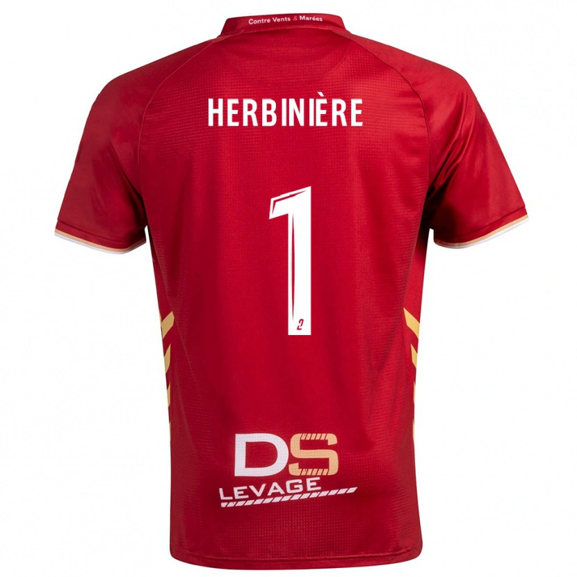 Danxen Men Romain Herbinière #1 Burgundy Gold Away Jersey 2025/26 T-Shirt