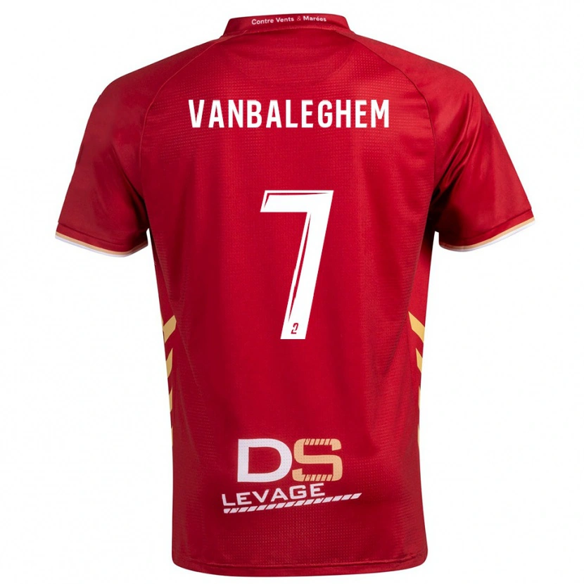 Danxen Men Martin Vanbaleghem #7 Burgundy Gold Away Jersey 2025/26 T-Shirt