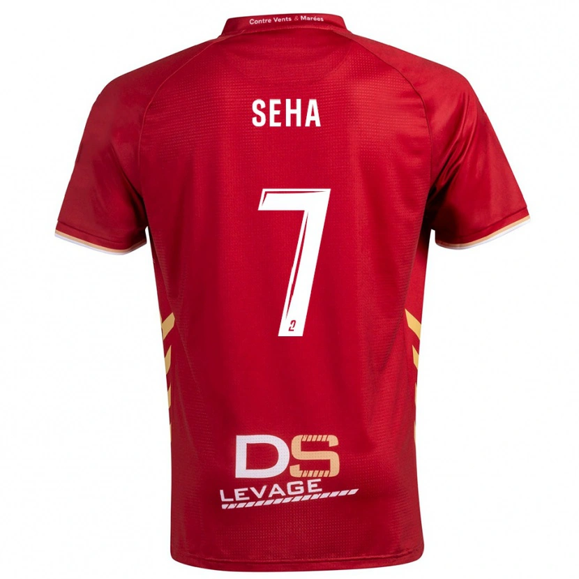 Danxen Men Zaid Seha #7 Burgundy Gold Away Jersey 2025/26 T-Shirt