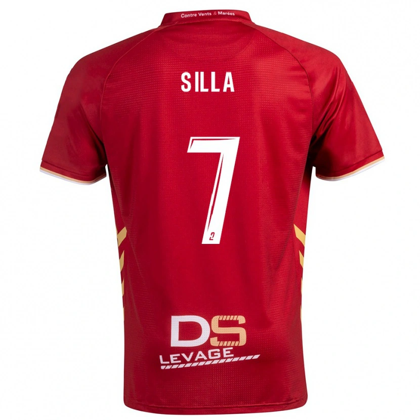 Danxen Men Mamadu Silla #7 Burgundy Gold Away Jersey 2025/26 T-Shirt
