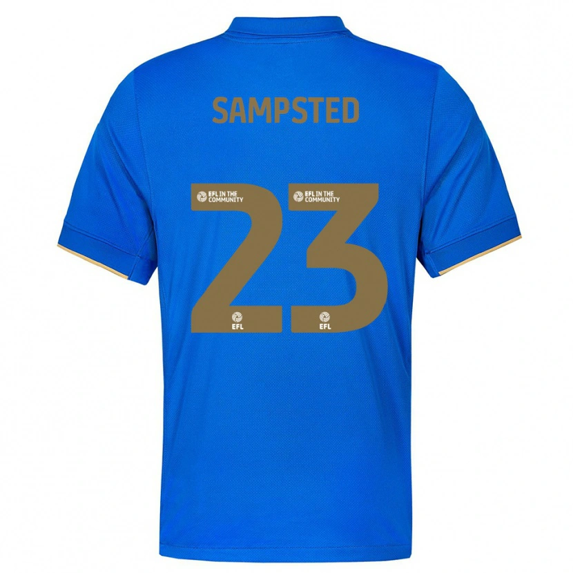 Danxen Women Alfons Sampsted #23 Blue Gold Home Jersey 2025/26 T-Shirt