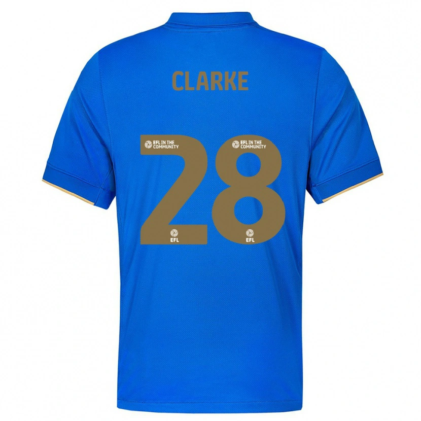 Danxen Women Charlotte Clarke #28 Blue Gold Home Jersey 2025/26 T-Shirt