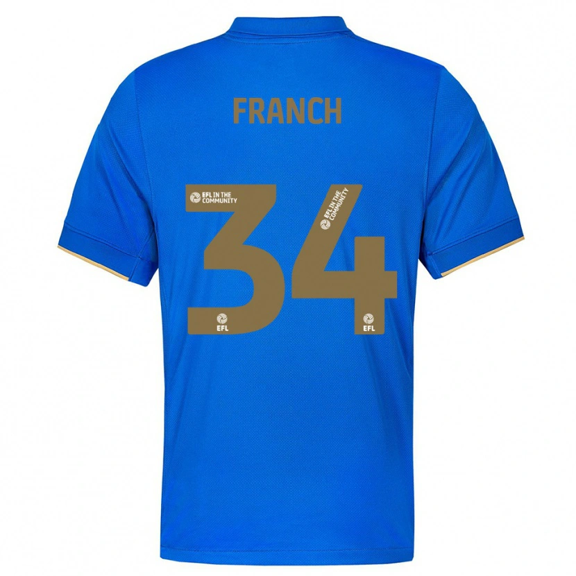Danxen Women Adrianna Franch #34 Blue Gold Home Jersey 2025/26 T-Shirt