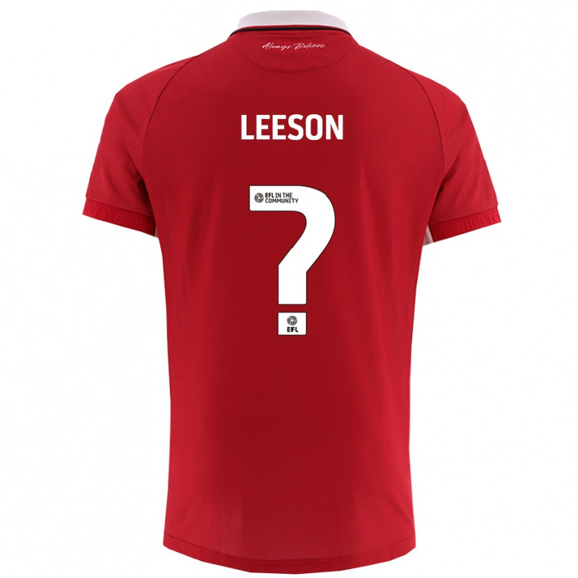 Danxen Women Harry Leeson #0 Red White Home Jersey 2025/26 T-Shirt