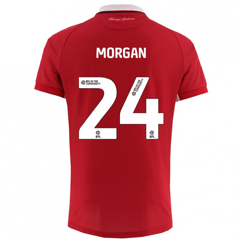 Danxen Women Ffion Morgan #24 Red White Home Jersey 2025/26 T-Shirt