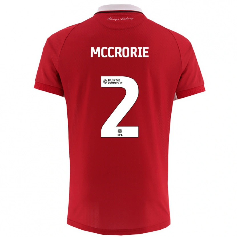 Danxen Women Ross Mccrorie #2 Red White Home Jersey 2025/26 T-Shirt